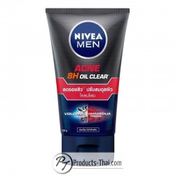 Nivea Men Acne 8H Oil Clear Volcanic Look & Magnolia Power Facial Mud Foam