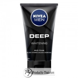 Nivea Men Deep Whitening Black Vitamin & Black Charcoal Facial Mud Foam