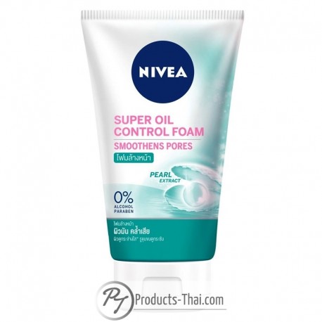 Nivea Super Oil Control Foam Pearl Extract (100g)