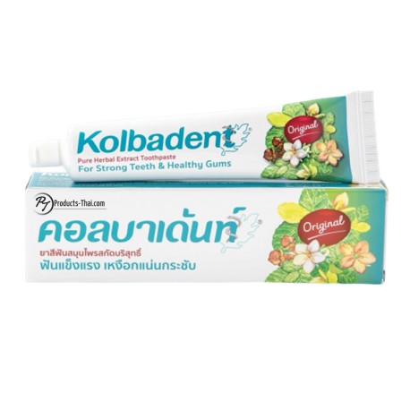 Thai Herbal Toothpaste : Kolbadent Pure Herbal Extract Toothpaste (Size 160 g.)