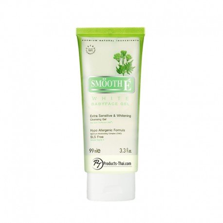 Smooth E Thai : Smooth E White Babyface Extra Sensitive & Whitening Cleansing Gel (3.3 oz.)