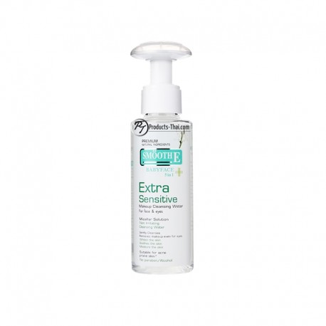 Smooth E Thailand : Smooth E Extra Sensitive Makeup Cleansing Water (Size : 100ml.)