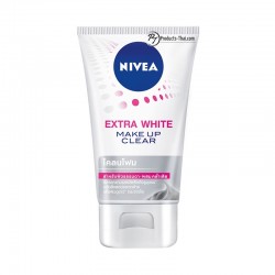 Nivea Thailand : Nivea Extra White Make Up Clear 3in1 Mud Foam (Size 100g.)