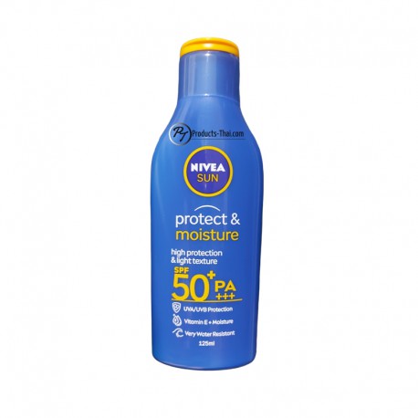 Nivea Sun Protect & Moisture Body Lotion SPF50+/PA+++ high protection & light texture (125ml.)